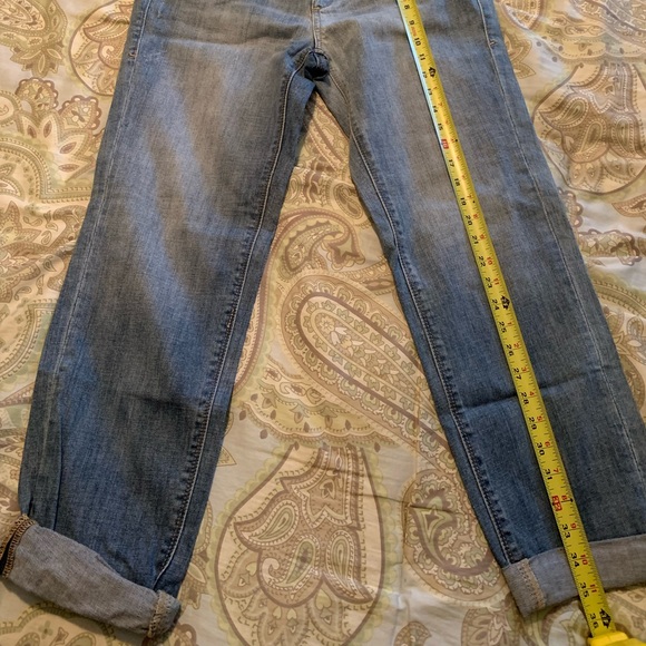 New York & Co Low Rise Slim Slouch crop pants size 6 Denim - Picture 4 of 4